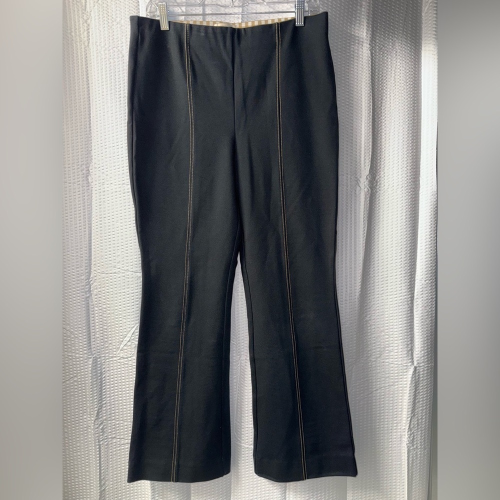 Anthropologie The Essential Cropped Flare Trousers Size M